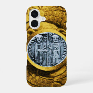 ZEGEL VAN DE TEMPELIER Ridders goud geel iPhone 16 Hoesje