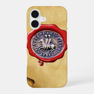 ZEGEL VAN DE TEMPELIER RIDDERS waslak papier iPhone 16 Hoesje