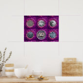ZEGEL VAN DE TEMPELIERS POSTER (Keuken)