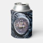 ZEGEL VAN DE TEMPELIERS, Zilveren Griffins Blikjeskoeler (Blikje Achterkant)