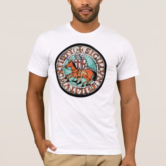 Zegel van de Templar van de Knachten T-shirt (Voorkant)