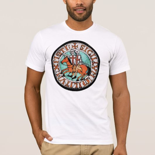 Zegel van de Templar van de Knachten T-shirt (Voorkant)