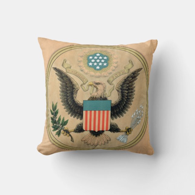  zegel van de Verenigde Staten van Amerika Kussen (Voorkant)