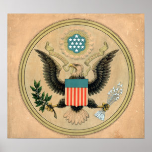  zegel van de Verenigde Staten van Amerika Poster