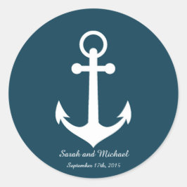 Zegel van de zeemaand Blauwe Anchor Aangepaste Env