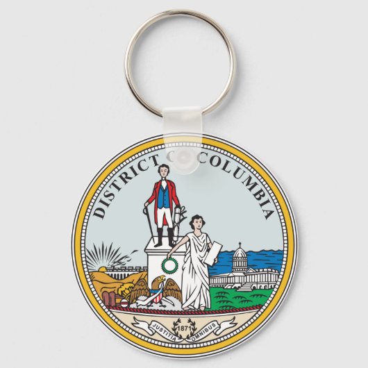 zegel van district of columbia sleutelhanger (Voorkant)