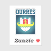 Zegel van Durrës, Albanië Sticker (Vel)