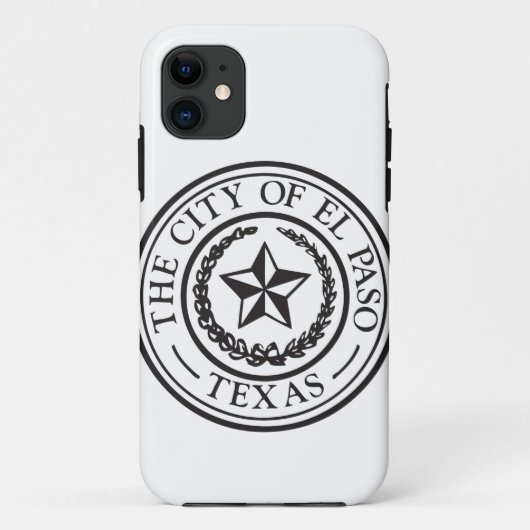 Zegel van El Paso Case-Mate iPhone Case (Achterkant)