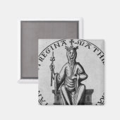 Zegel van Empress Matilda Magneet (Voorkant / Achterkant)