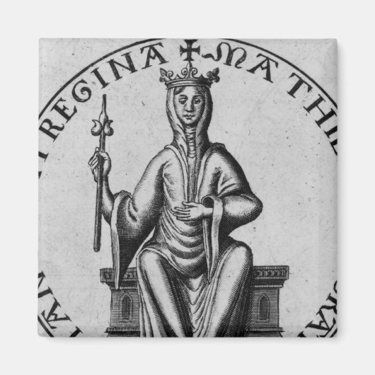 Zegel van Empress Matilda Magneet (Voorkant)