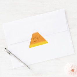 Zegel van envelop met Candy Corn
