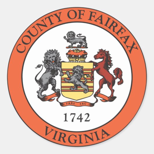 Zegel van Fairfax County, Virginia (Voorkant)