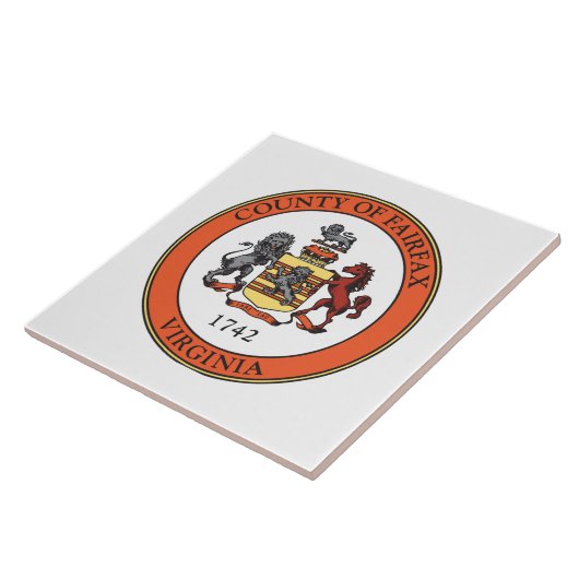 Zegel van Fairfax County, Virginia Tegeltje (Zijkant)