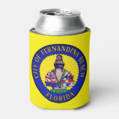 Zegel van Fernandina Beach, Florida Blikjeskoeler (Blikje Voorkant)