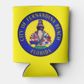 Zegel van Fernandina Beach, Florida Blikjeskoeler (Voorkant)