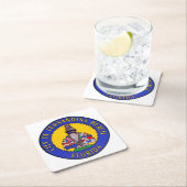 Zegel van Fernandina Beach, Florida Kartonnen Onderzetters (Insitu)