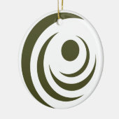 Zegel van Gilbert (Arizona) Keramisch Ornament (Links)