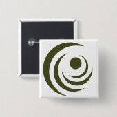 Zegel van Gilbert (Arizona) Vierkante Button 5,1 Cm (Voorkant /achterkant)