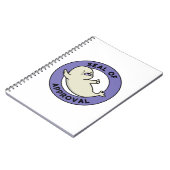 Zegel van goedkeuring Grappig zeehonden grap Notitieboek (Linkerzijde)