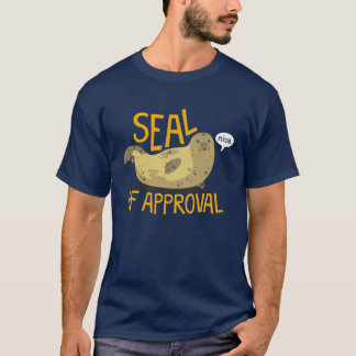 Zegel van goedkeuring grappige familie t-shirt