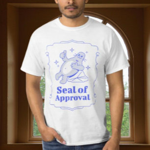 Zegel van Goedkeuring Grappige Zegel Grafische T-S T-shirt