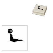 Zegel van goedkeuring rubberstempel (Gestempeld)