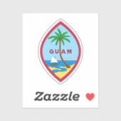 Zegel van Guam Sticker (Vel)