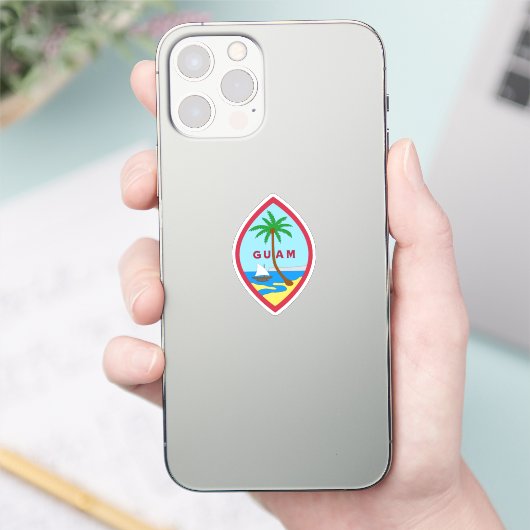 Zegel van Guam Sticker (Telefoon)