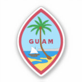 Zegel van Guam Sticker (Voorkant)