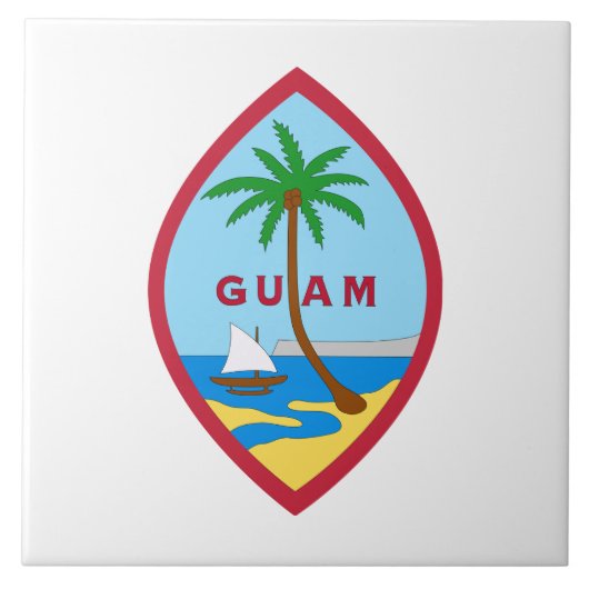 Zegel van Guam Tegeltje (Voorkant)