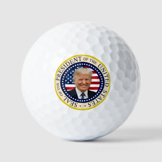 Zegel van het 47e President Trump 2024 Golfballen (Voorkant)