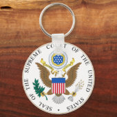 Zegel van het Amerikaanse Hooggerechtshof Sleutelhanger (Voorkant)