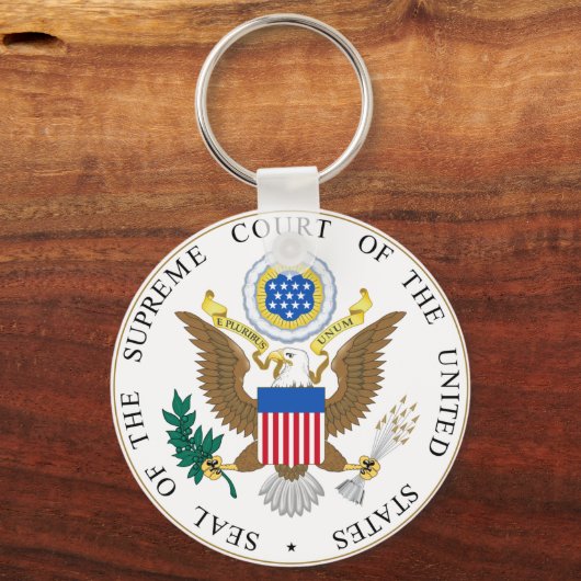 Zegel van het Amerikaanse Hooggerechtshof Sleutelhanger (Voorkant)
