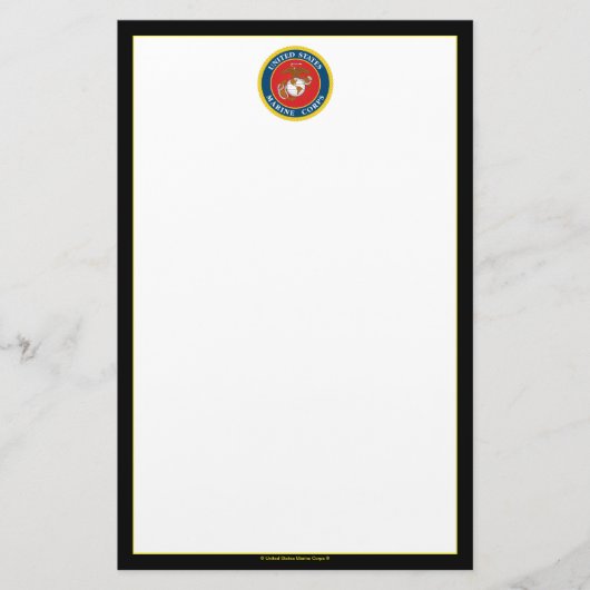 Zegel van het Korps Mariniers - Flat Briefpapier (Voorkant)