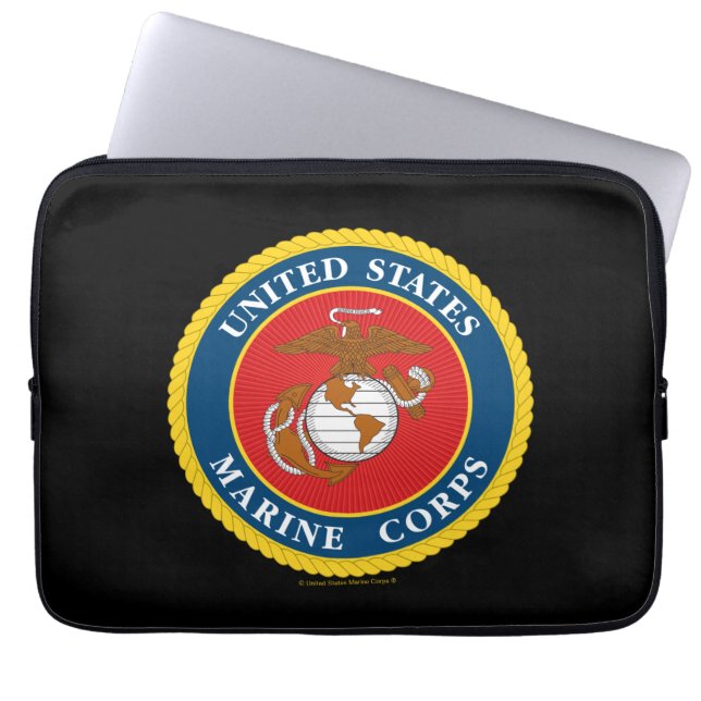 Zegel van het Korps Mariniers - Flat Laptop Sleeve (Voorkant)