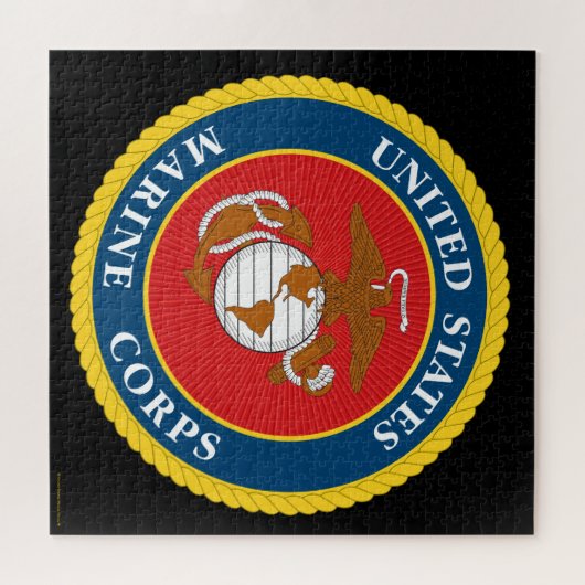 Zegel van het Korps Mariniers - Flat Legpuzzel (Horizontaal)