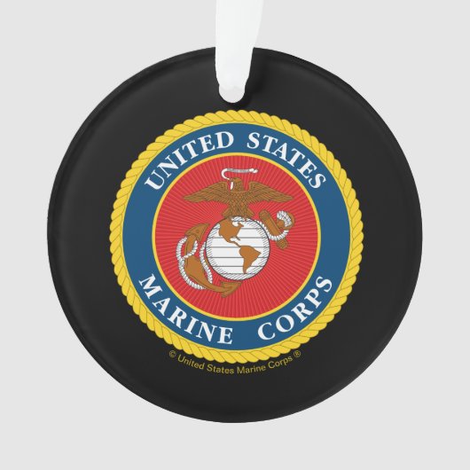 Zegel van het Korps Mariniers - Flat Ornament (voorkant)