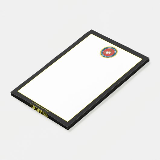Zegel van het Korps Mariniers - Flat Post-it® Notes (Schuin)