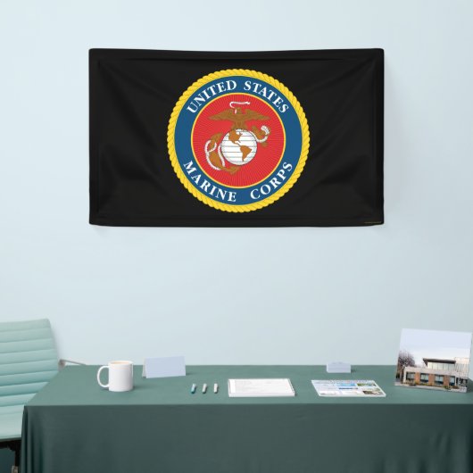 Zegel van het Korps Mariniers - Flat Spandoek (Beurs)