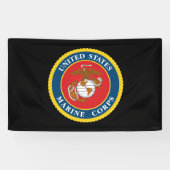 Zegel van het Korps Mariniers - Flat Spandoek (Horizontaal)