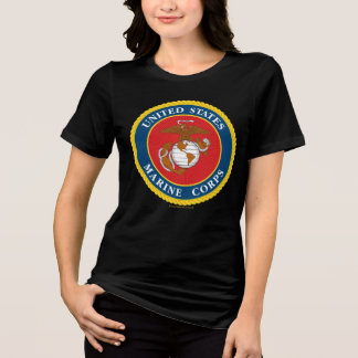 Zegel van het Korps Mariniers - Flat Tri-Blend Shirt
