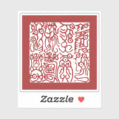 Zegel van het Rijk, erfstuk van het Chinese keizer Sticker (Vel)