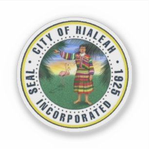 Zegel van Hialeah, Florida Sticker