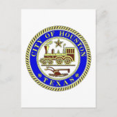 Zegel van Houston Briefkaart (Voorkant)