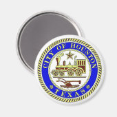 Zegel van Houston Magneet (Voorkant / Achterkant)