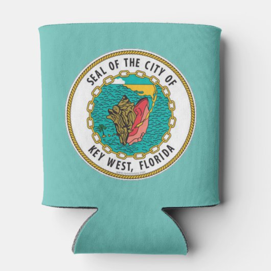 Zegel van Key West, Florida Blikjeskoeler (Achterkant)