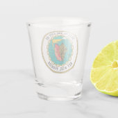 Zegel van Key West, Florida Shot Glass Shot Glas (Achterkant)