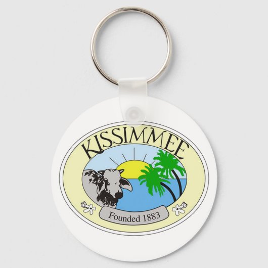 Zegel van Kissimmee, Florida Sleutelhanger (Voorkant)