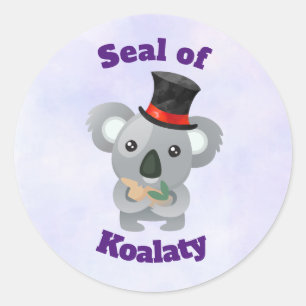 Zegel van Koalaty met het Beer Cute Koala