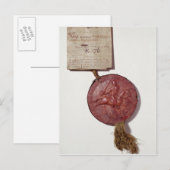 Zegel van koning Richard I Briefkaart (Voorkant / Achterkant)